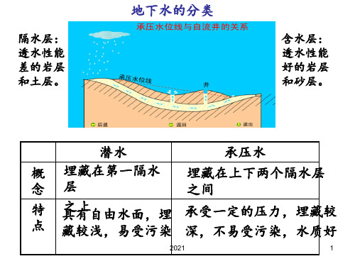 地下水与河流水的关系PPT课件