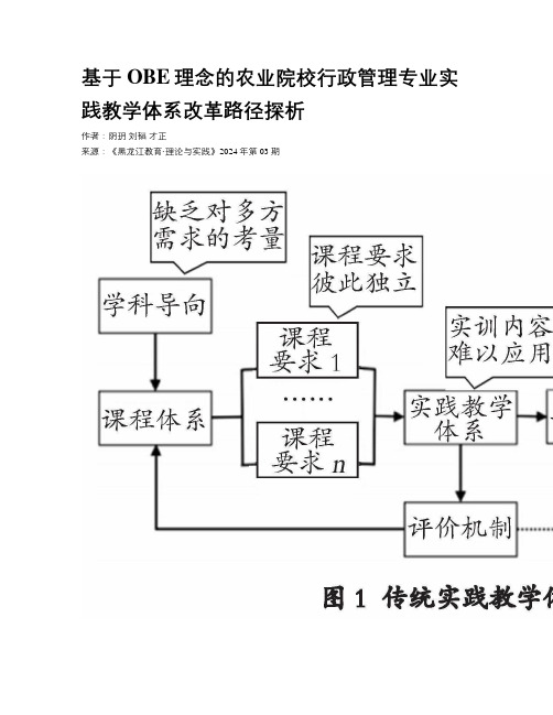 基于OBE理念的农业院校行政管理专业实践教学体系改革路径探析