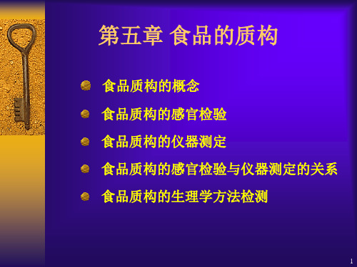 第五章 食品的质构