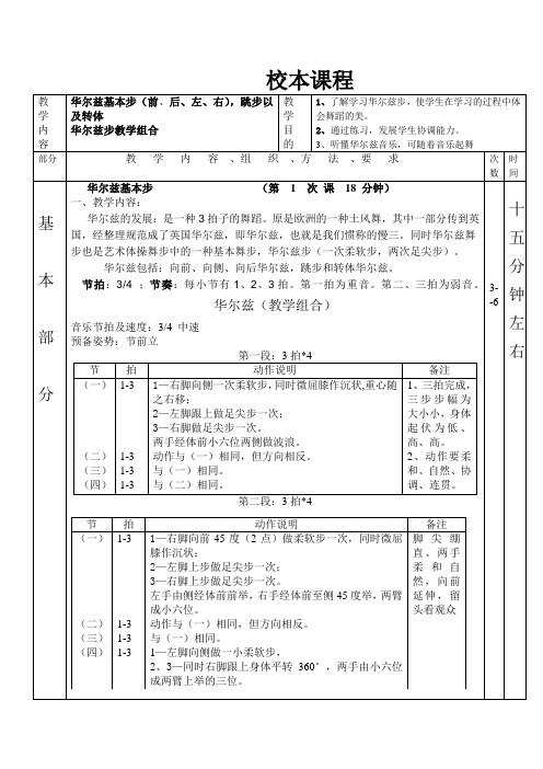 华尔兹 Waltz教案 2012.02