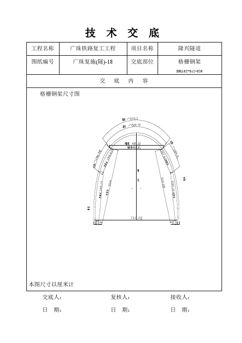 技术交底(格栅钢架)