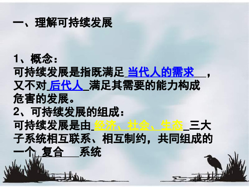 高中地理课件可持续发展的基本内涵-新课标鲁教版必修.pptx