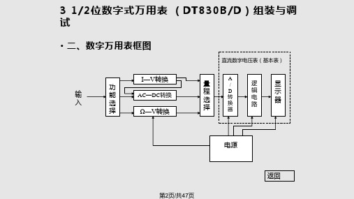 DTB数字式万用表实训教程