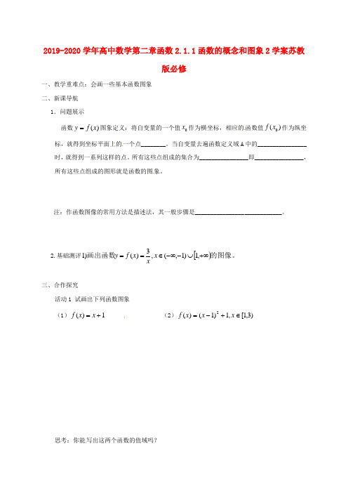 2019-2020学年高中数学第二章函数2.1.1函数的概念和图象2学案苏教版必修.doc