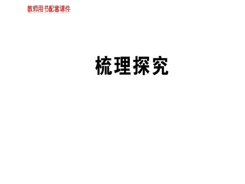 人教版高中语文必修一课件:梳理探究 (共48张PPT)