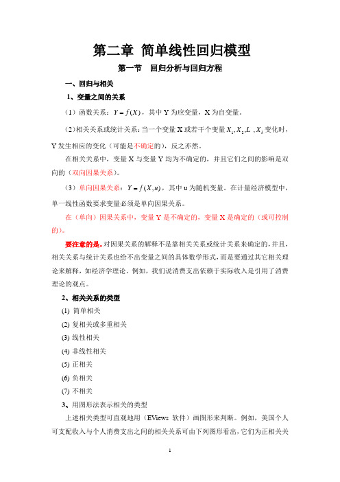 计量经济学课件:第二章 简单线性回归模型