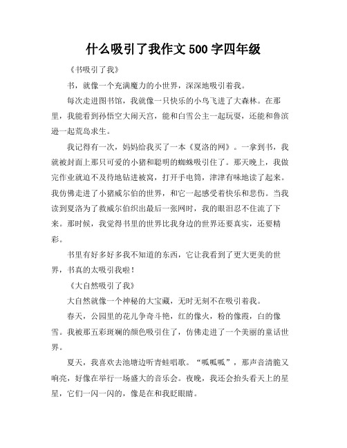 什么吸引了我作文500字四年级