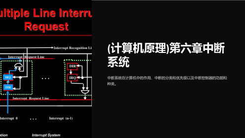 (计算机原理)第六章中断系统