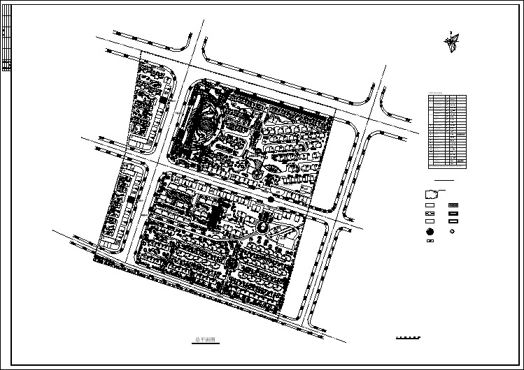 小区建筑规划平面图（含设计说明）