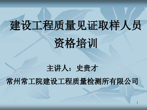 建设工程质量检测见证取样、送检方法-副本