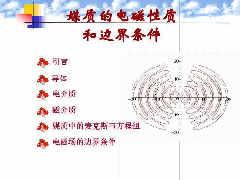 电磁场与电磁波媒质的电磁性质和边界条件