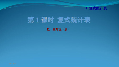 三级下册数学《复式统计表》(共23张PPT)