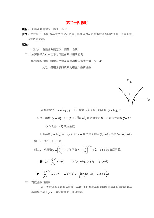 2013年江苏省白蒲中学高二数学(苏教版)《函数》教案24