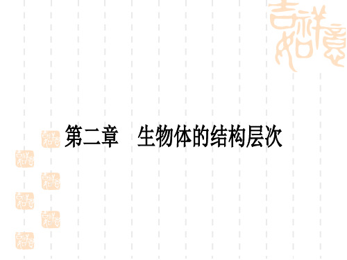 冀少版中考生物 教材系统复习 七年级上册 第一单元 第2章 生物体的结构层次