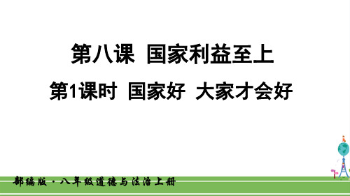 最新人教部编版八年级道德与法治上册《第四单元 维护国家利益(全单元)》精品课件