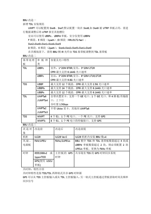 LTE基站硬件改造