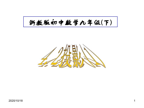 九年级下浙教版4.2 投影(1)PPT优选课件