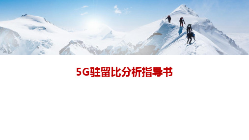 5G驻留比分析优化指导书