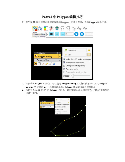 Petrel中断层Polygon编辑技巧