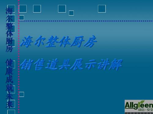 海尔厨房销售道具的展示讲解