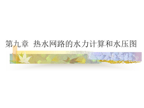 第四节 热水网络水压图