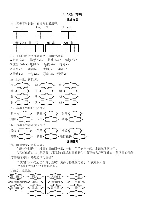 《飞吧，海鸥》优秀教案