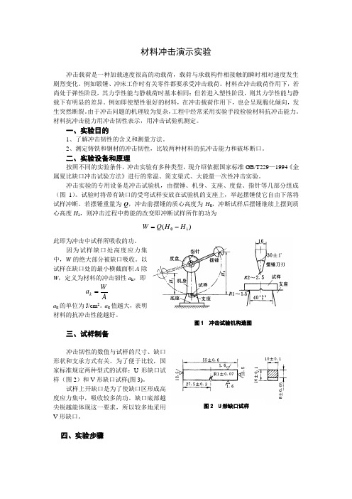 材料冲击演示实验