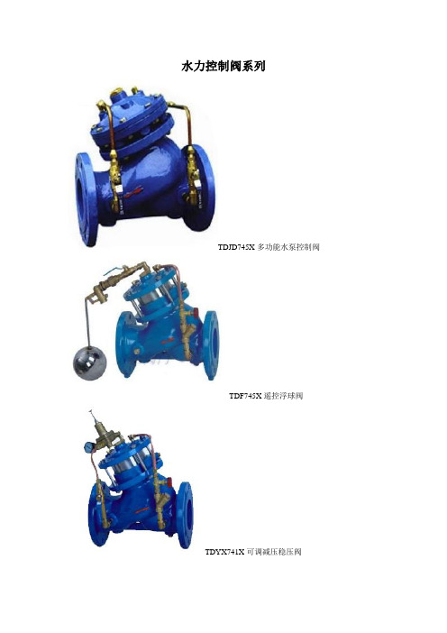 水力控制阀技术说明书
