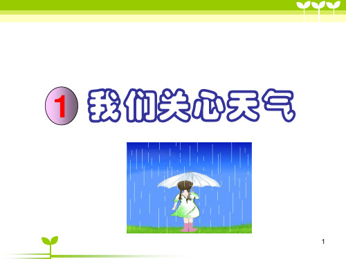 科教版小学科学四上《我们关心天气》新