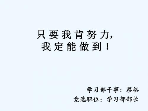 竞选学习部.ppt