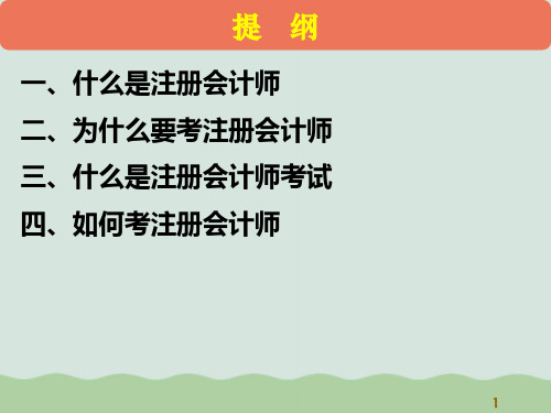 注册会计师考试讲座ppt课件