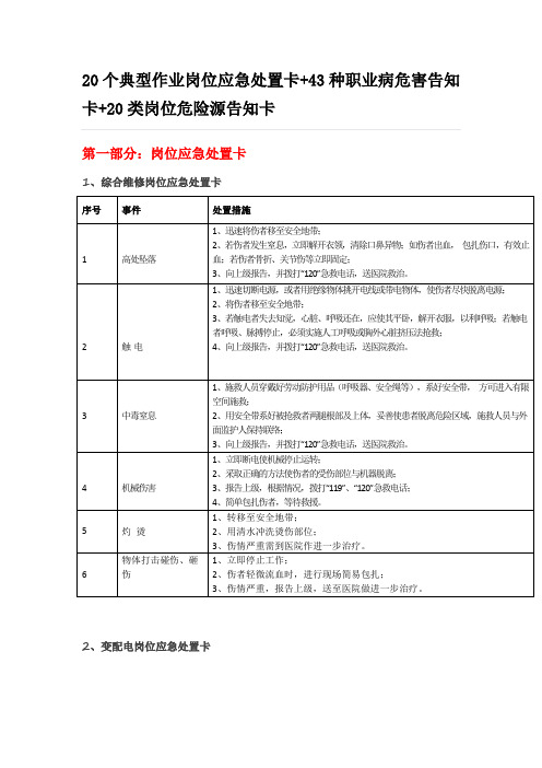 岗位风险告知卡95314