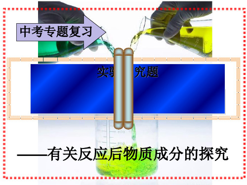 中考化学二轮专题复习_实验探究专题复习课件(21张PPT)