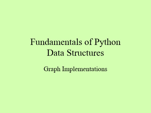 Python英文PPT课件：31-Graphs3