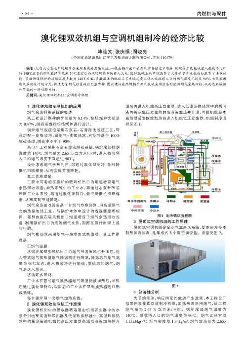 溴化锂双效机组与空调机组制冷的经济比较