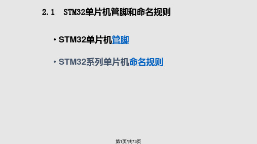 第2章STM32单片机IO端口编程PPT课件