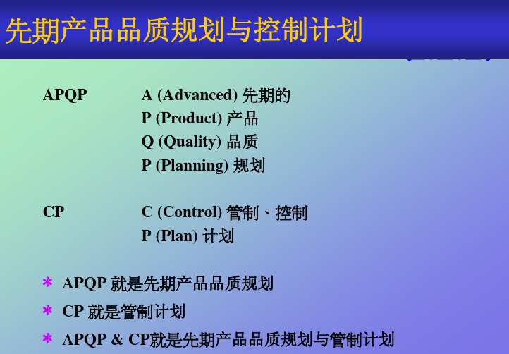 APQP&CP[1]