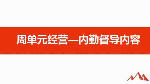 周单元经营内勤督导内容42页