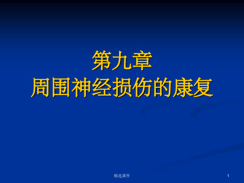 周围神经损伤的康复11255