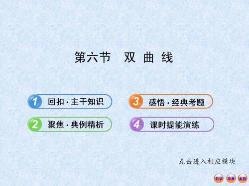 2013版高考数学(人教A版·数学文)全程复习方略配套课件:8.6 双曲线(共53张PPT)