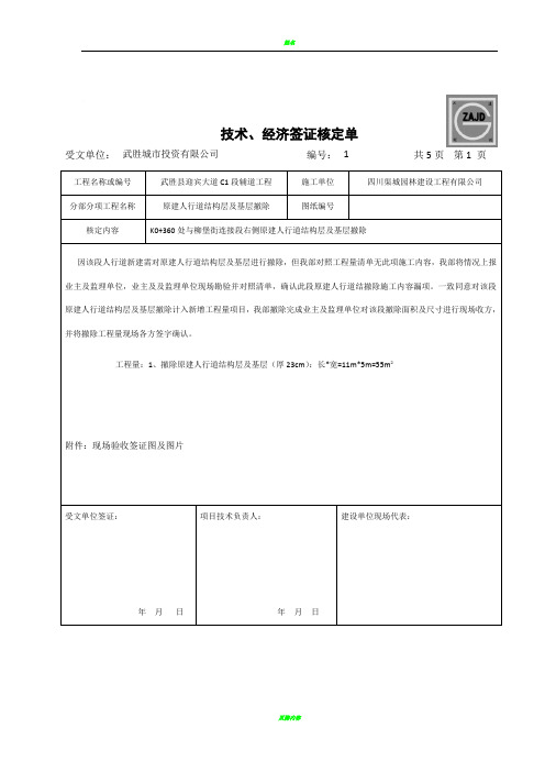 技术、经济签证核定单_SC-008_建龙表格