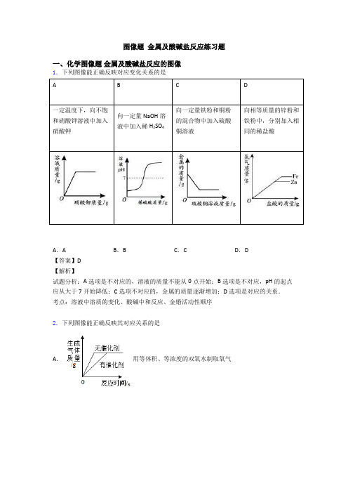 图像题 金属及酸碱盐反应练习题