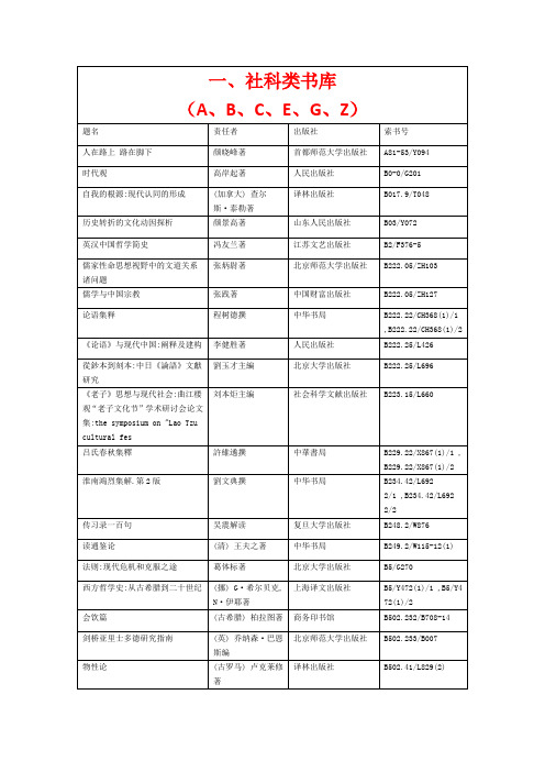 社科类书库-江西师范大学图书馆