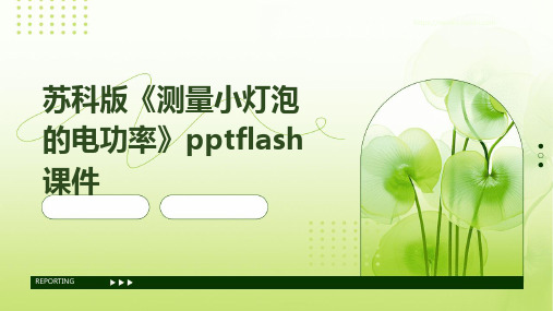 苏科版《测量小灯泡的电功率》PPTFLash课件