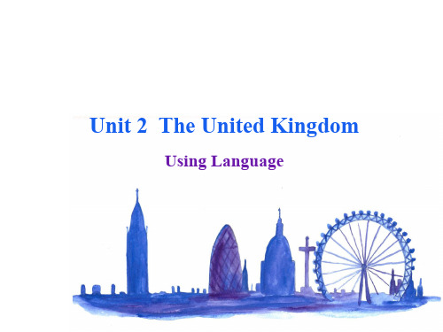 高二英语必修5 Unit 2 Using Language