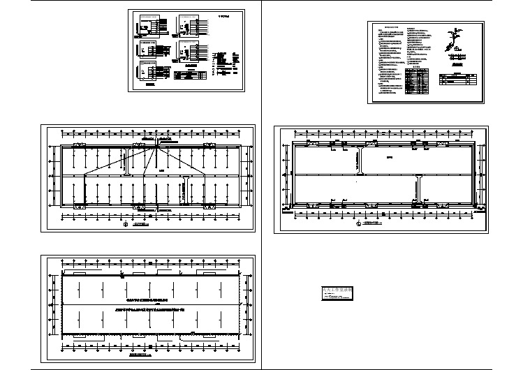 某单层钢构厂房水电施工图