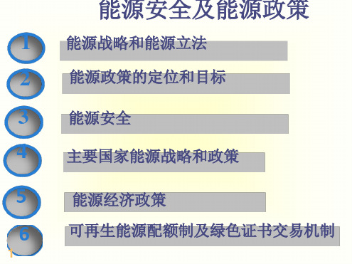 能源战略、能源政策和能源安全最新PPT课件