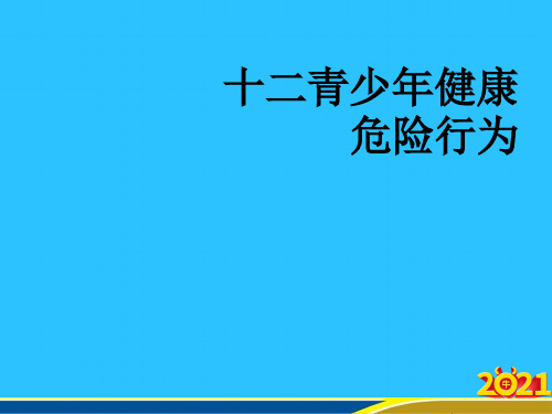 十二青少年健康危险行为常用资料