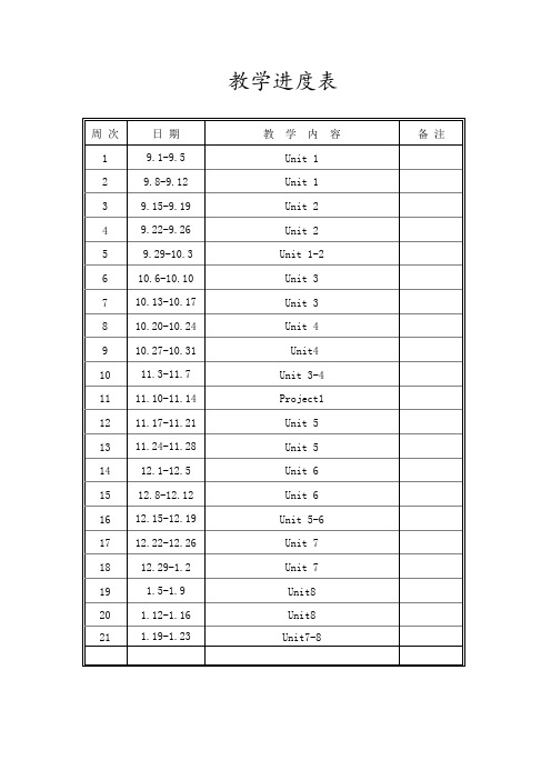 一年级教案U1