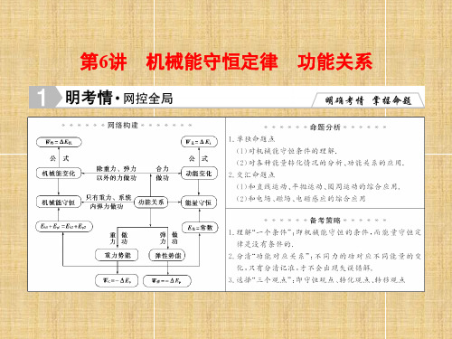 高考物理二轮专题复习第部分专题知识攻略机械能守恒定律 功能关系课件新人教